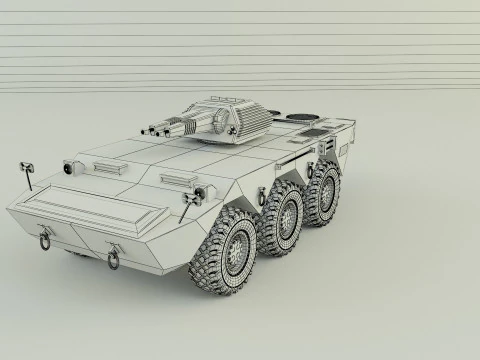 Armored vehicle AVC Mk2 3D Model