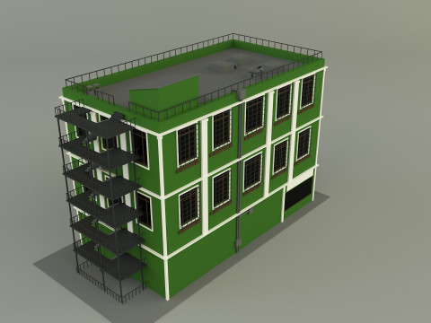 Green building 65 Model 3D