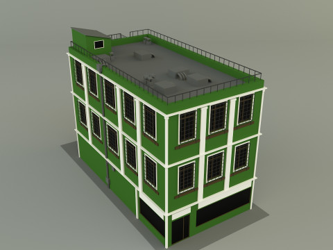 Green building 65 Model 3D