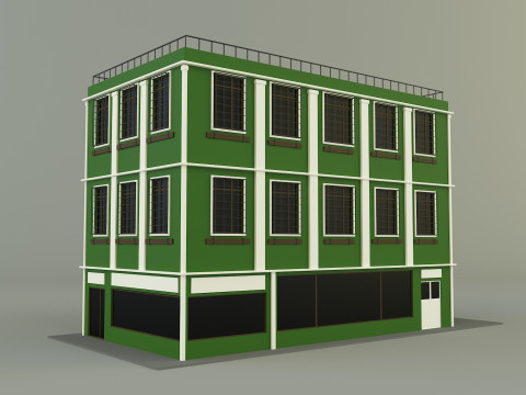 Green building 65 Model 3D