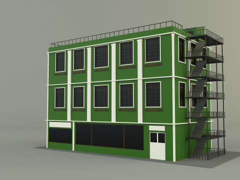 Green building 65 Model 3D