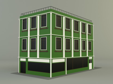 Green building 65 Model 3D
