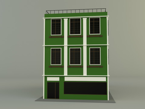 Green building 65 Model 3D