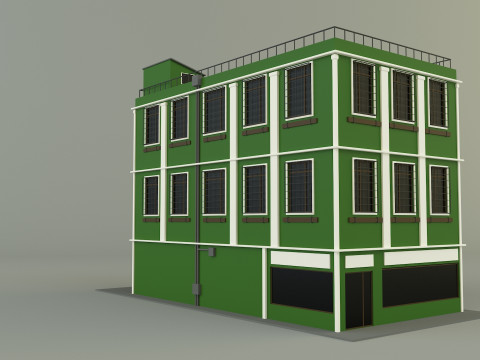 Green building 65 Model 3D