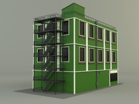 Green building 65 Model 3D