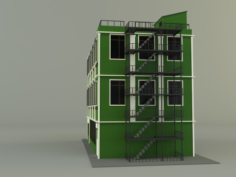 Green building 65 Model 3D