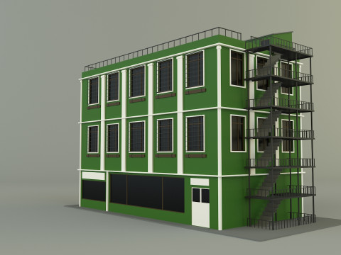 Green building 65 Model 3D