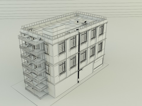 Green building 65 Model 3D