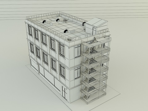 Green building 65 Model 3D