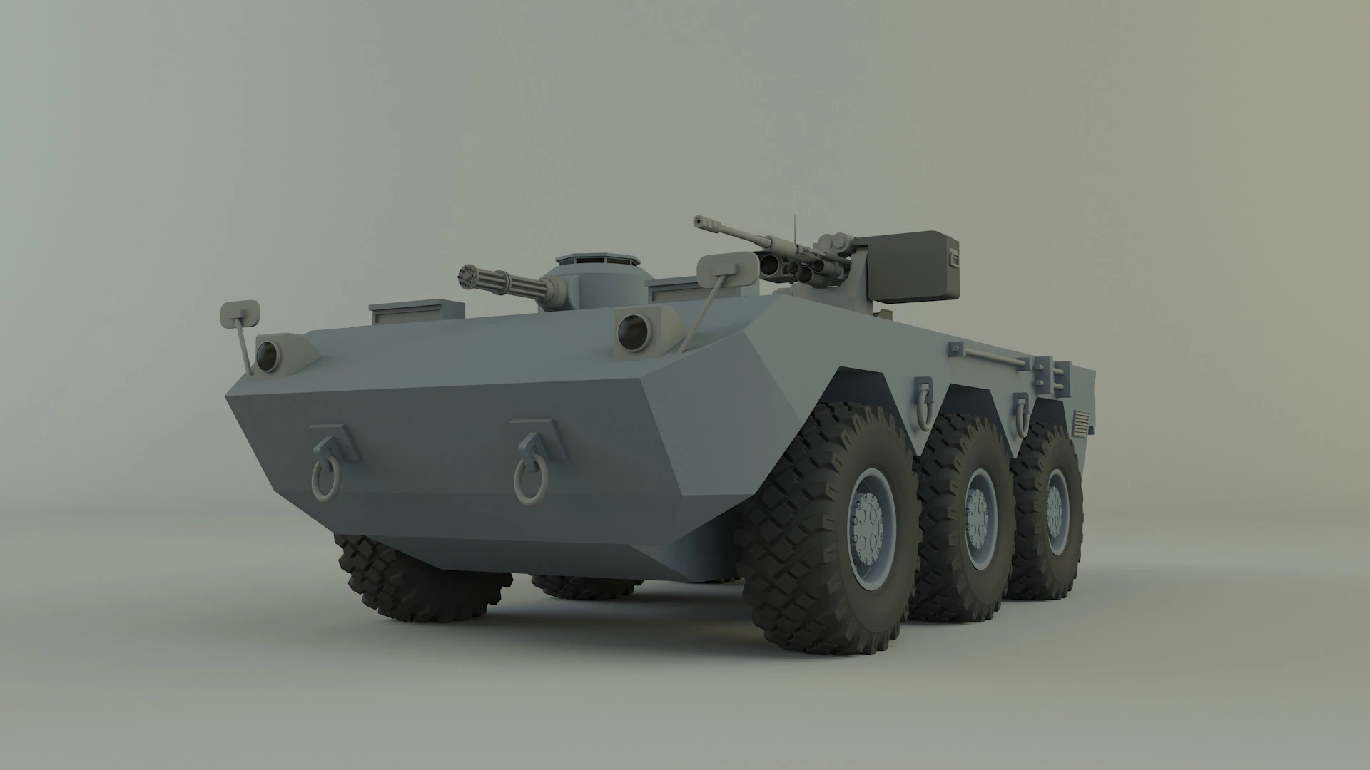 Armored vehicle 3D Model .c4d .max .obj .3ds .fbx .stl .blend 