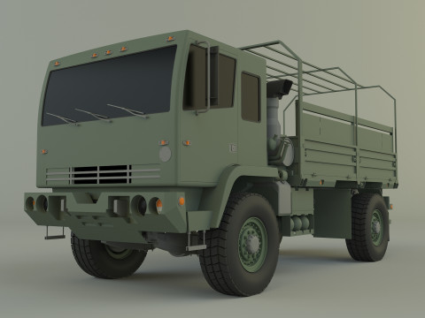 M1078 4X4 military cargo truck 3D मॉडल