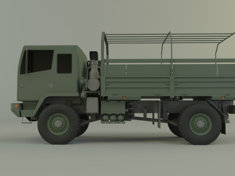 M1078 4X4 military cargo truck Modello 3D