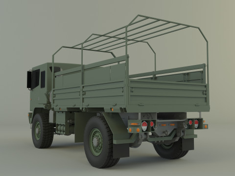 M1078 4X4 military cargo truck Modello 3D
