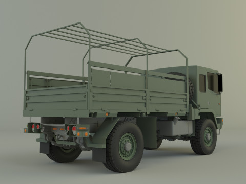 M1078 4X4 military cargo truck Modello 3D