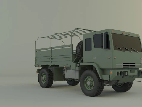 M1078 4X4 military cargo truck 3D Model