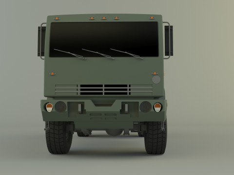 M1078 4X4 military cargo truck Modello 3D