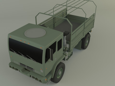 M1078 4X4 military cargo truck Modello 3D