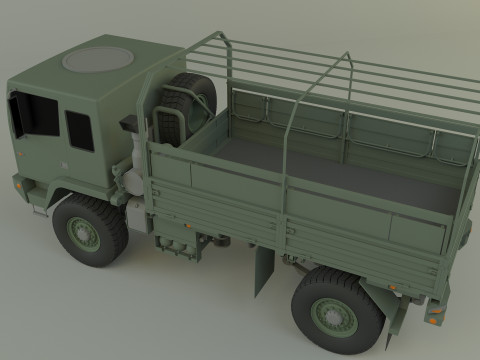 M1078 4X4 military cargo truck Modello 3D