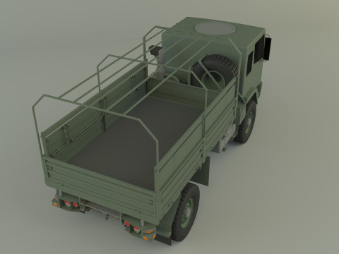 M1078 4X4 military cargo truck Modello 3D