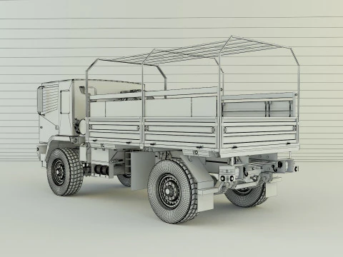 M1078 4X4 military cargo truck 3D Model