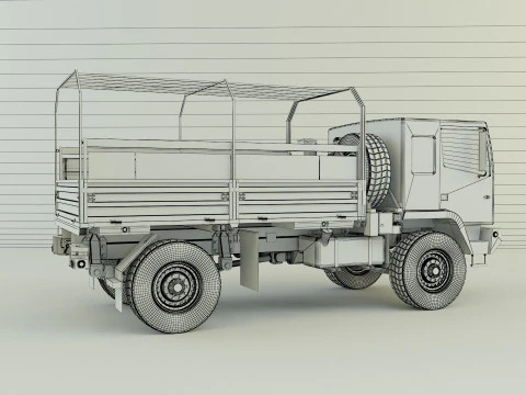 M1078 4X4 military cargo truck 3D Model