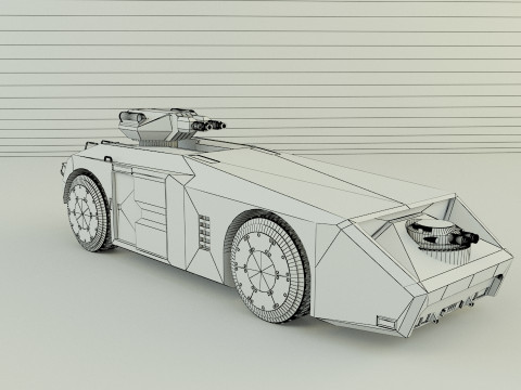 Aliens M577 APC vehicle 3D Модель