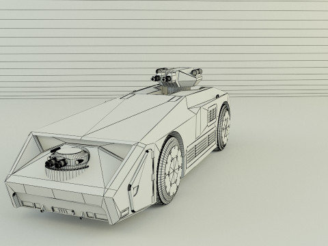 Aliens M577 APC vehicle 3D Модель