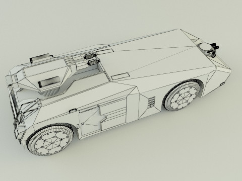 Aliens M577 APC vehicle 3D Модель