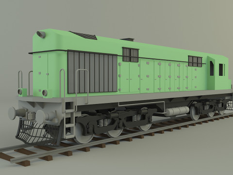 Train locomotive model Modelo 3D