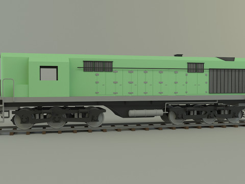 Train locomotive model Modello 3D