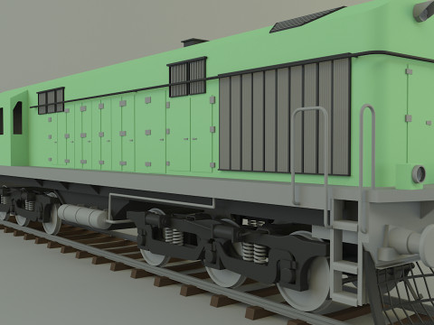 Train locomotive model Modello 3D