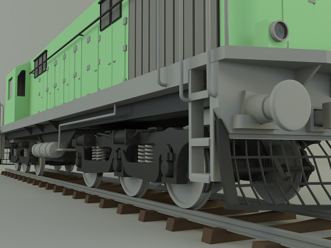 Train locomotive model Modello 3D