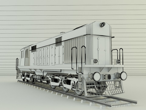 Train locomotive model Modello 3D