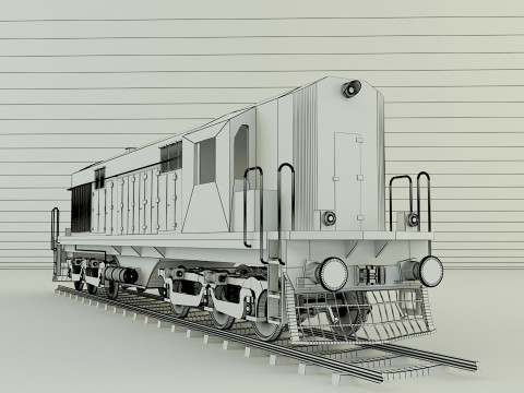 Train locomotive model Modello 3D
