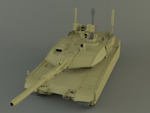 Leopard 2 military tank 3D Model