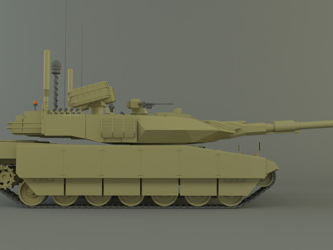 Leopard 2 military tank 3D Model