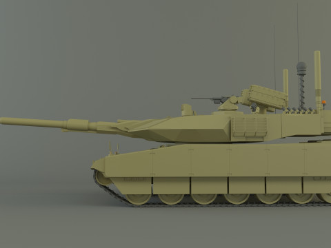 Leopard 2 military tank 3D Model