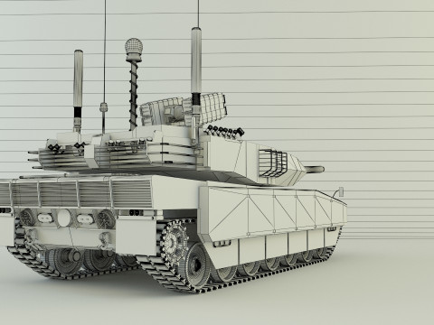 Leopard 2 military tank 3D Model