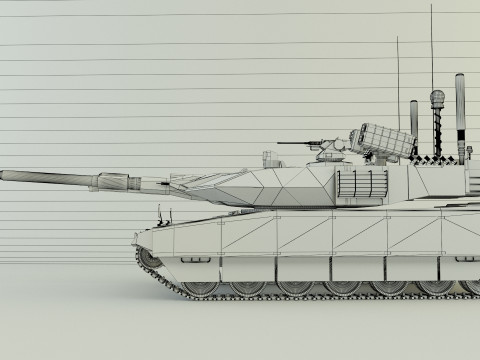 Leopard 2 military tank 3D Model