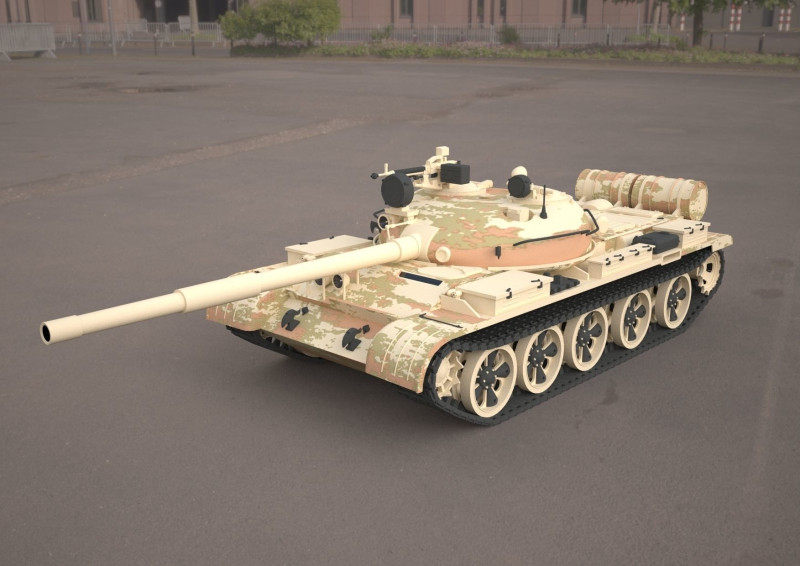 T62 military tank Modelo 3D .c4d .max .obj .3ds .fbx .stl .blend 