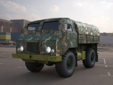Tam-110-military truck Modèle 3D