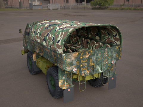Tam-110-military truck Modèle 3D
