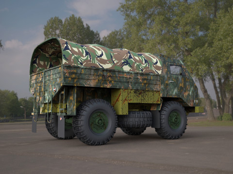 Tam-110-military truck Modèle 3D
