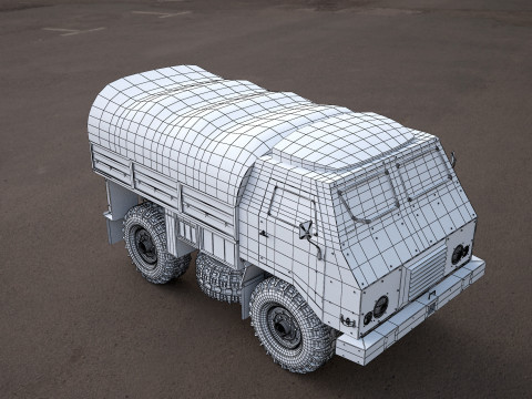 Tam-110-military truck Modèle 3D