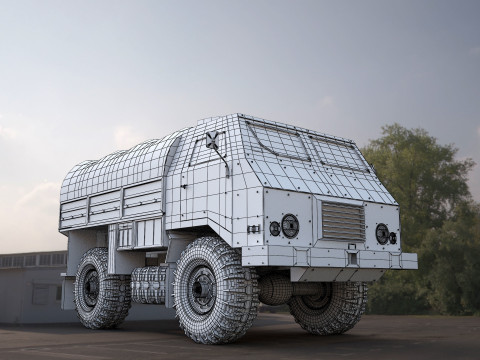 Tam-110-military truck Modèle 3D