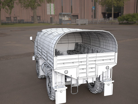 Tam-110-military truck Modèle 3D