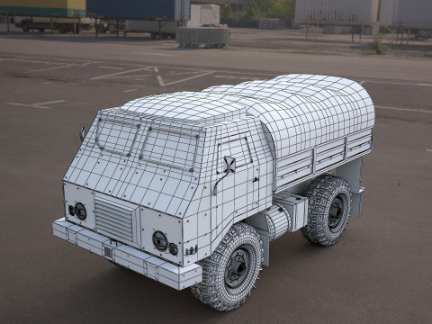 Tam-110-military truck Modèle 3D