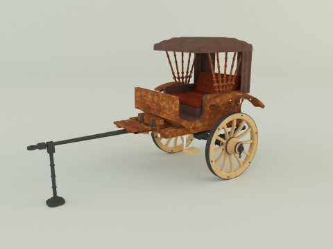 Curtained carriage 3D Model