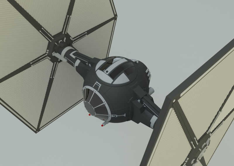 TIE-fighter spacecraft Modèle 3D .c4d .max .obj .3ds .fbx .stl .blend