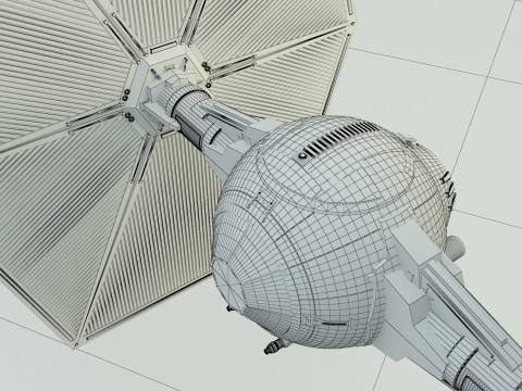 TIE-fighter spacecraft Modèle 3D